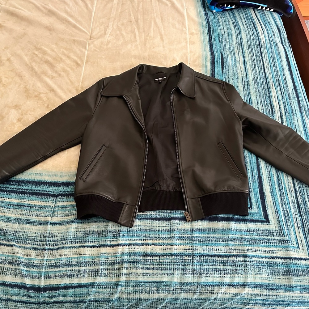 Men’s Alessandro Vasini Black Leather Jacket